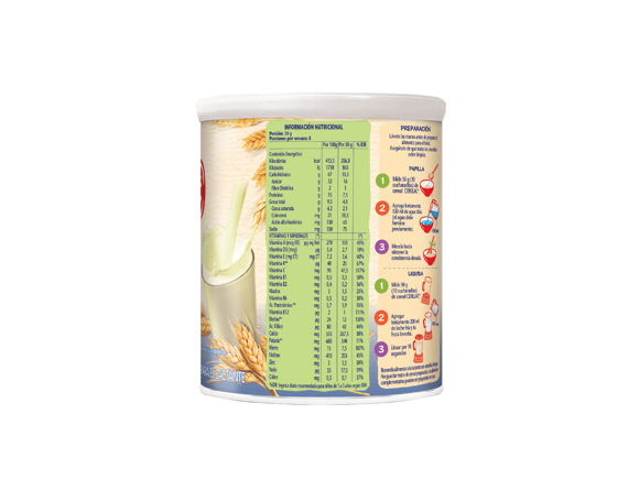 Cereal Infantil con Leche CERELAC Lateral